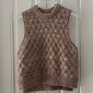 Universal Thread Taupe Knit Sweater Vest